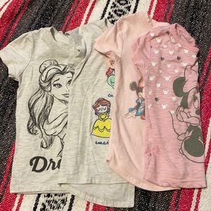Girl size 4t Disney Shirts